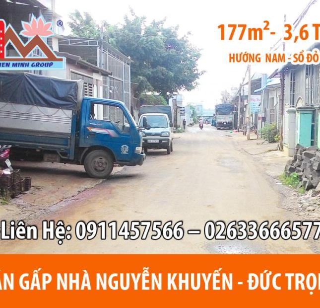 Bán nhà mặt tiền kinh doanh Nguyễn Khuyến, chợ Liên Nghĩa, Đức Trọng, DT 177m2, hướng Nam