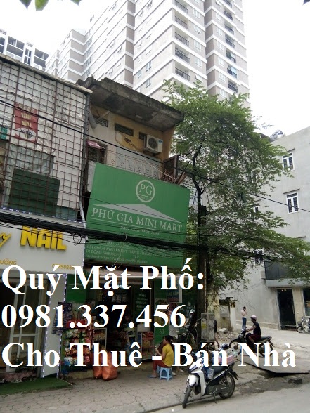 Cho thuê nhà mặt phố Huỳnh Thúc Kháng 82m2, MT 7m 55 tr/th, 0981- 337- 456