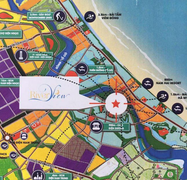 Cơ hội cuối để sở hữu đất ven sông giá 430 triệu- khu đô thị Điện Dương Riverside City