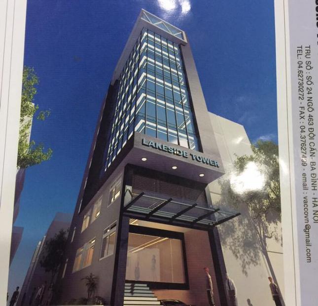 Cho thuê tòa nhà văn phòng tại mặt phố Chùa Láng, mặt tiền 7m, view 3 mặt thoáng. LH 0984.875.704