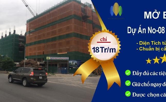 CH DT từ 65m2 - 72m2, 2PN KĐT Việt Hưng, giá từ 19 tr/m2, gồm VAT, full NT, đối diện với CT15