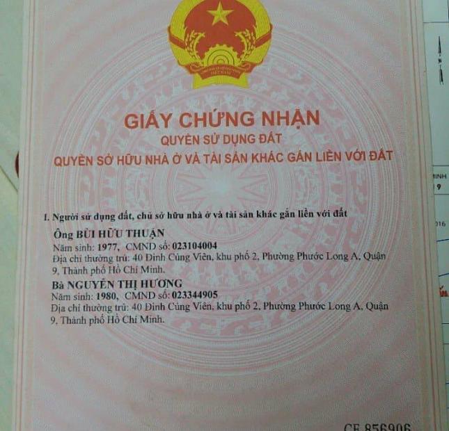 Bán đất đường Lê Văn Việt, giá tốt nhất thị trường, sát bến xe Miền Đông. LH 0934263162