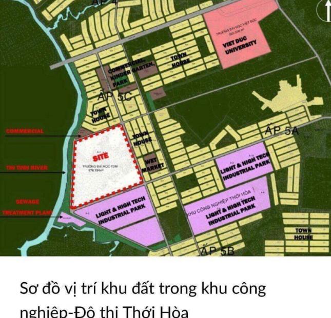 Lô đất 150m2 liền kề trường Đại Học Việt Đức đang xây dựng vị trí đẹp