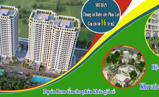 Chỉ có 800 triệu tại chung cư ruby city 3 phúc lợi có ngay căn hộ đẹp trong quần thể tiện ích hiện đại,lh:0979049207