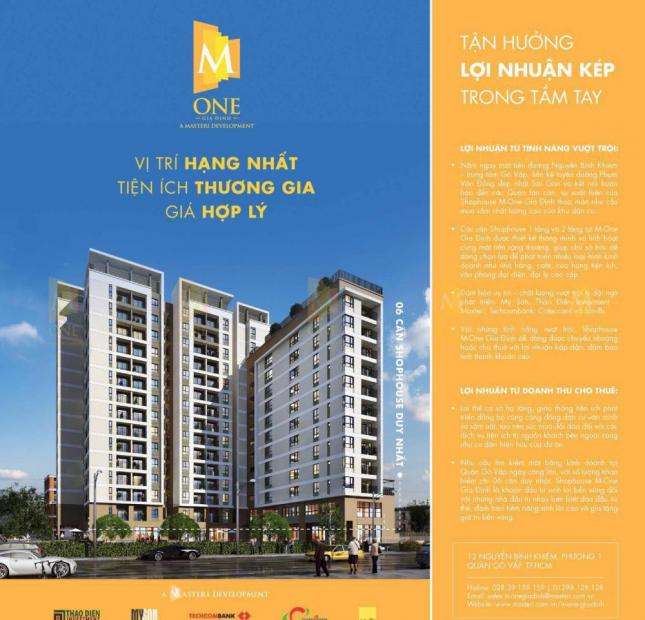Cần chuyển nhượng lại căn hộ Masteri M-One Gia Định, Gò Vấp, 3PN
