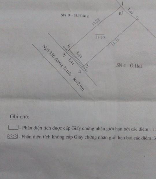 Bán ngõ 336 Nguyễn Trãi, 40m, 4tang giá 4 tỷ kinh doanh