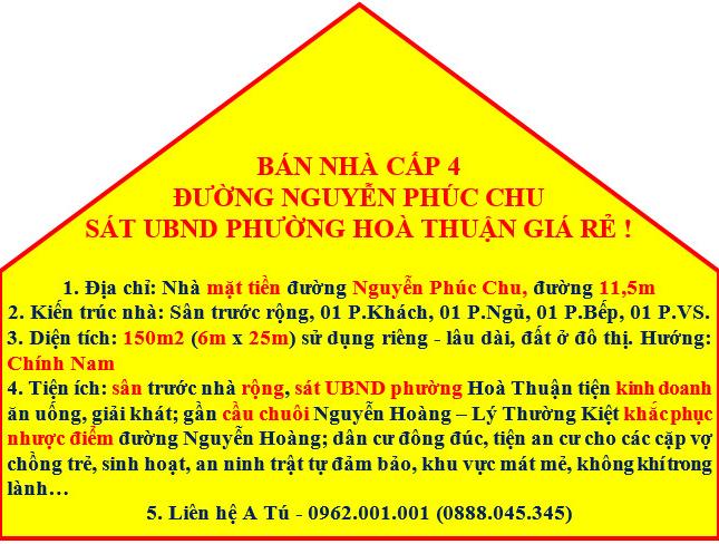 👕👕 Đất dưới 1 tỷ đường Nguyễn Phúc Chu, trước UBND phường Hoà Thuận, diện tích rộng tiện