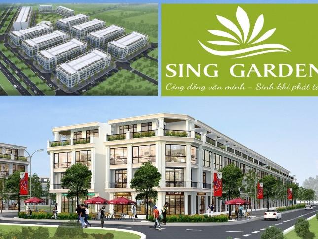Chiết khấu 15%, lãi suất 0% dự án Sing Garden Vsip, Từ Sơn 10,5 triệu/m2 đất, 1,6 tỷ/lô shophouse