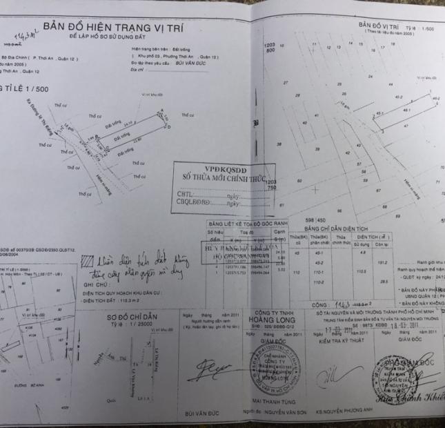 Bán nhà hẻm Thới An 11, Phường Thới An, quận 12, 5 x 28m, 1 trệt, 1 lầu, giá 3,25 tỷ