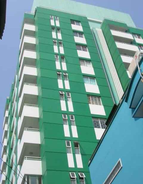 Cho thuê CHCC Green Building, Q3. 170m2, 3pn, nhà trống, tầng cao thoáng mát. 15tr/th