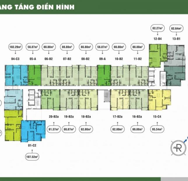 Bán căn 2PN, Riva Park, DT 81.37m2 2.9 tỷ, VAT LH Ms. Liên, 01213773757