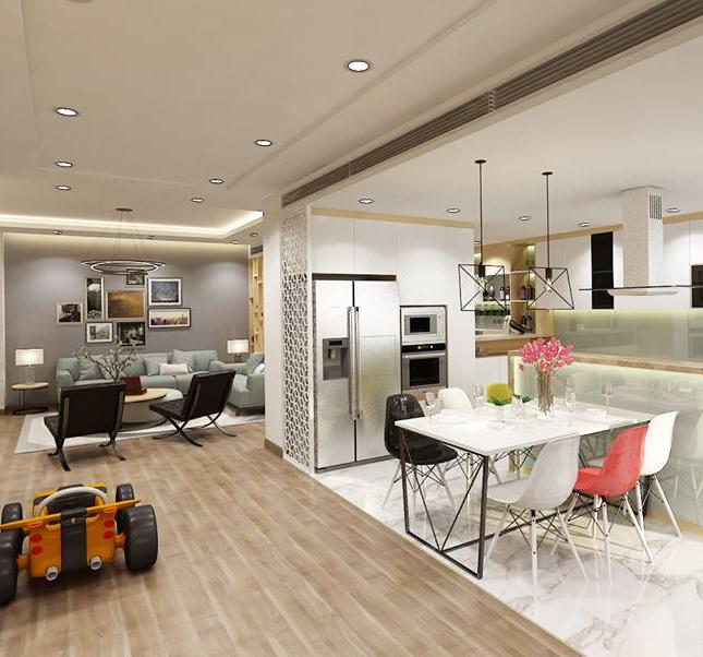 Cho thuê căn hộ tầng cao, view Hà Nội ở Chelsea Park, Trung Kính 2PN, đầy đủ đồ NT xịn
