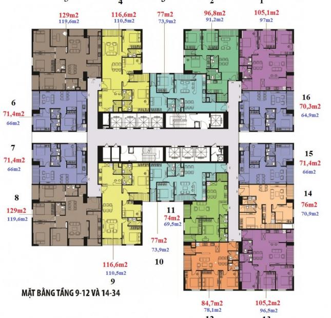 Bán căn hộ chung cư 3PN, 120m2 căn số 05 tòa 35T, cắt lỗ sâu 200triệu, liên hệ: 0969142990