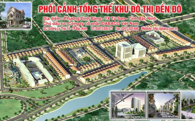 Bán các lô góc đẹp dự án Đền Đô, Từ Sơn, giá 25 tr/m2, nhận sổ đỏ ngay, 089.8385.333
