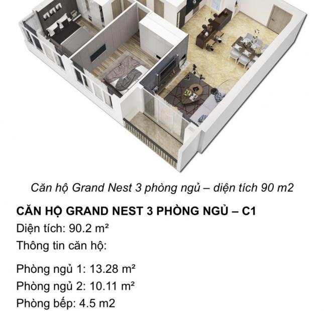 Chính thức giữ chỗ căn hộ Grand Nest view sông Sài Gòn, liền kề River City, Phú Mỹ Hưng, 0909314308
