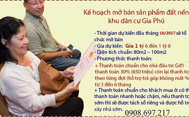 Mở bán GĐ 2 KDC Gia Phú, Vĩnh Lộc B, huyện Bình Chánh, ngay bệnh viện Chợ Rẫy 2