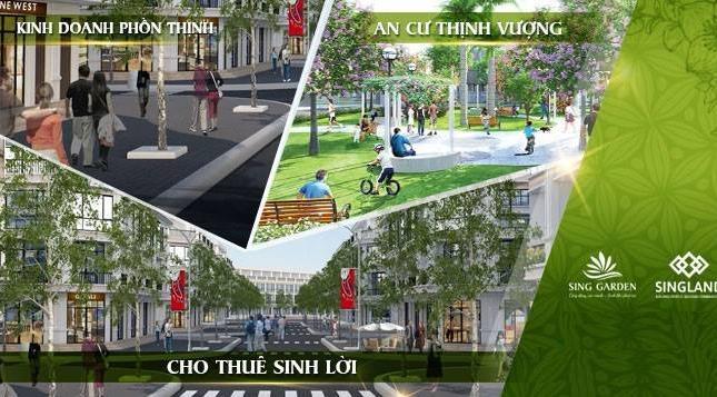 Bán 3 lô nhà phố mặt công viên, giá cực tốt tại dự án Sing Garden, Bắc Ninh. LH 0968969267