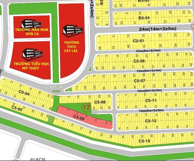 Bán đất sổ đỏ, lô góc 3 mặt tiền, hướng Đông Nam, tiện kinh doanh, giá tốt 31 triệu/m2
