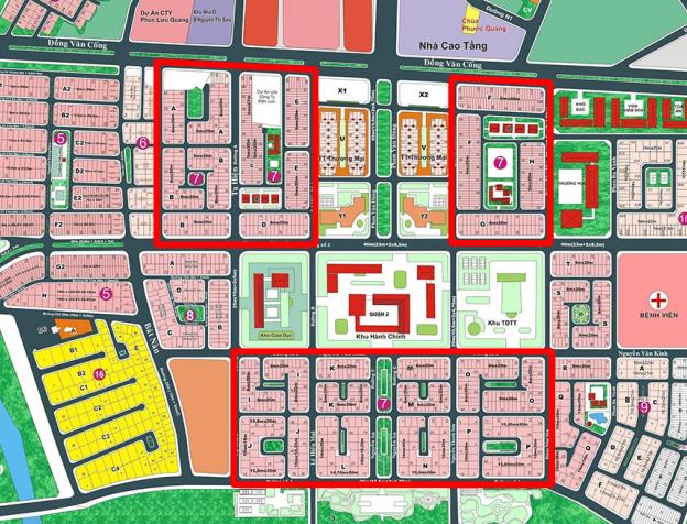 Chuyên đất nền dự án khu Huy Hoàng, DT 5x20m, 8x20m, 8x28m, 8x20m, sổ đỏ, giá 47tr/m2, 090909.7601
