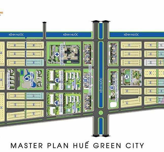  Lô đất biệt thự D6 -282, d/t 304 m2, Tỉnh lộ 10 dự án Huế Green City