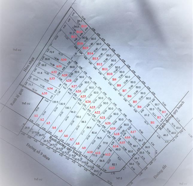 Đất nền giá rẻ đường 9, phường Linh Xuân, quận Thủ Đức, chỉ với 1,3 tỷ