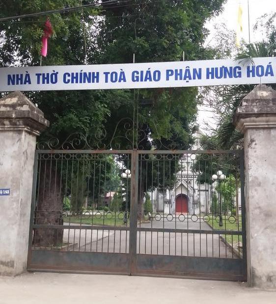 Cần bán đất thổ cư 80m2, cổng nhà thờ chính tòa giáo phận Hưng Hóa, Sơn Lộc, Sơn Tây, 640 triệu
