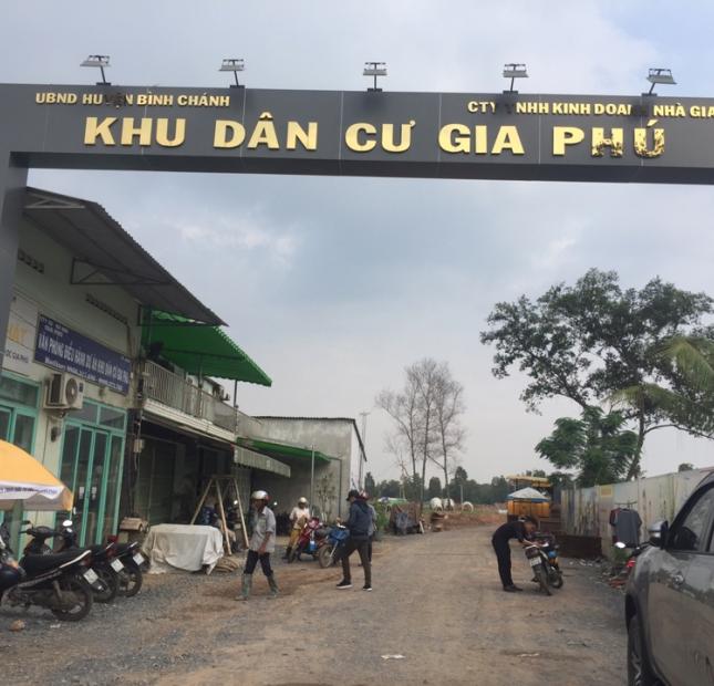 Công ty Gia Phú mở bán đất nền phân lô giá chủ đầu tư khu dân cư Gia Phú, Vĩnh Lộc B, Bình Chánh