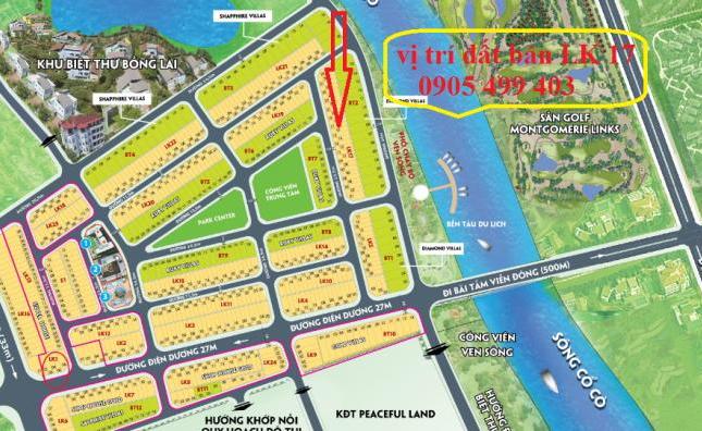 CC cần bán block LK17, dự án Green City, gần sân golf Đà Nẵng, gần biển, sông Cổ Cò