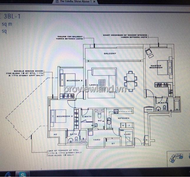 Chính chủ bán căn hộ Quận 2 Estella tại tầng 12, tháp 1A, 188m2 3pn