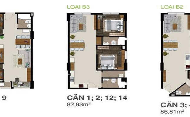 Bán căn hộ mới nhận nhà tại Khu Him Lam, để lại nội thất, thiết kế 2PN, 2WC