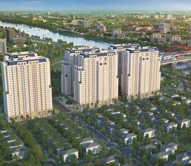 Bán căn hộ Dream Home Riverside, Quận 8, mặt tiền Nguyễn Văn Linh, diện tích 62.37m2, giá 19 tr/m²