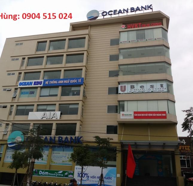 Cho thuê diện tích các tầng làm văn phòng tại tòa nhà OCean đường Lê Lợi Thái Bình