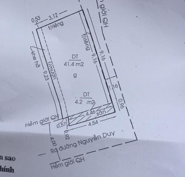 Nhà Q8, dt 4 x 9m2 đường Nguyễn Duy, Tp.HCM 