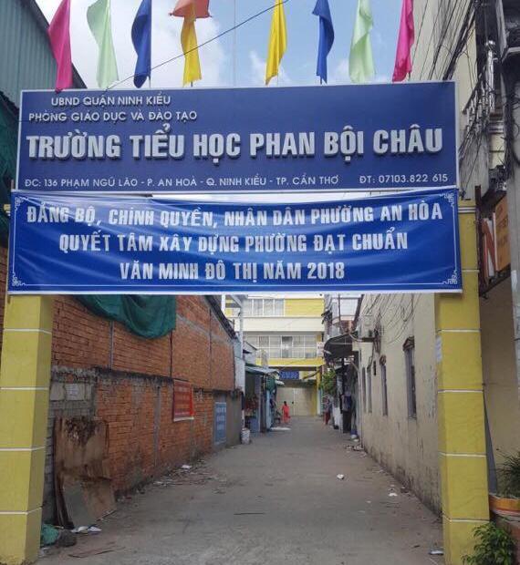 Bán 2 căn nhà trục chính hẻm trường tiểu học Phan Bội Châu, đường Phạm Ngũ Lão, P. An Hoà
