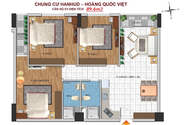 Cập nhật căn hộ từ CĐT, dự án Hanhud, 234 Hoàng Quốc Việt, chỉ từ 1.5 tỷ/căn