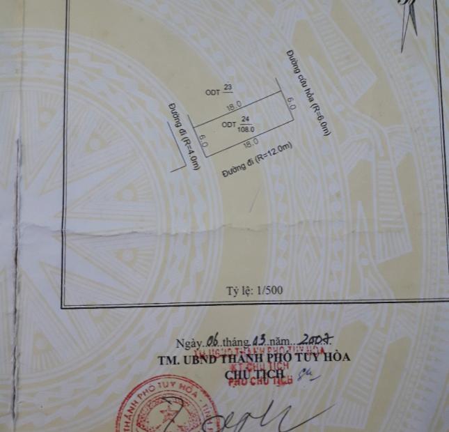 Đất mặt tiền góc của đường Võ Thị Sáu, diện tích 6x18m, giá 1.09 tỷ