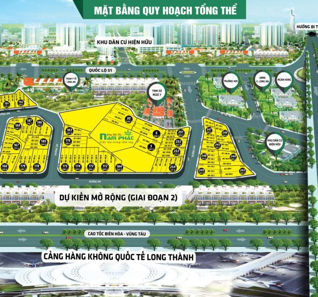 Cần bán đất Long Thành, Đồng Nai, liền kề sân bay, thổ cư 100%, giá từ 9tr đến 11tr/m2