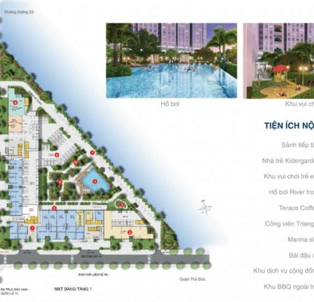 Hot chỉ 5 suất nội bộ căn hộ Marina Tower tại Bắc Sài Gòn, view sông, giá chỉ 17tr/m2