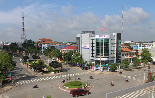 Đất nền KDC sân bay Kiến Tường, đối diện bệnh viện Đa Khoa 500 Giường
