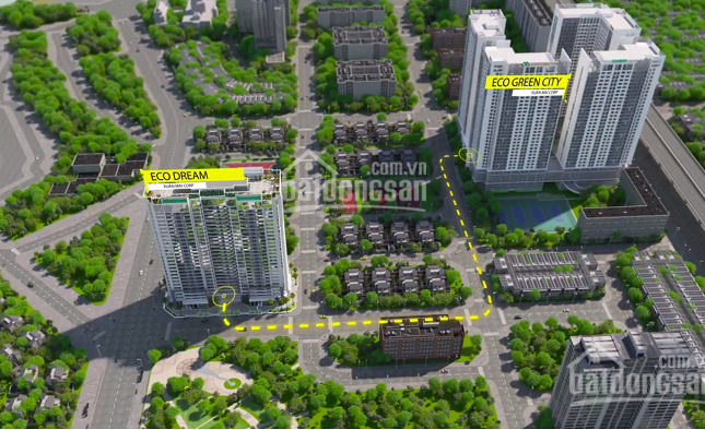 Bán chung cư Eco Dream, căn góc 3pn ban công Đông Nam, hỗ trợ lãi suất 0%. Lh 0904.529.268