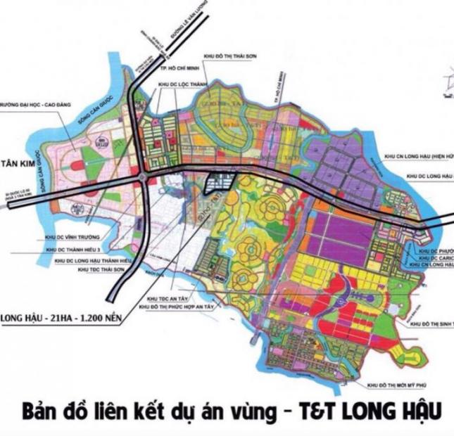 Bán đất nền dự án tại Dự án T&T Long Hậu, Cần Giuộc,  Long An diện tích 100m2  giá 8 Triệu/m²