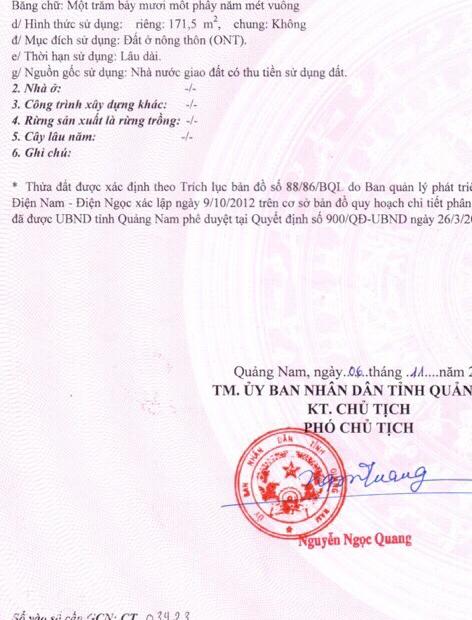 Bạn cần suy nghĩ thật kĩ khi quyết định mua đất tại Điện Ngọc, Quảng Nam