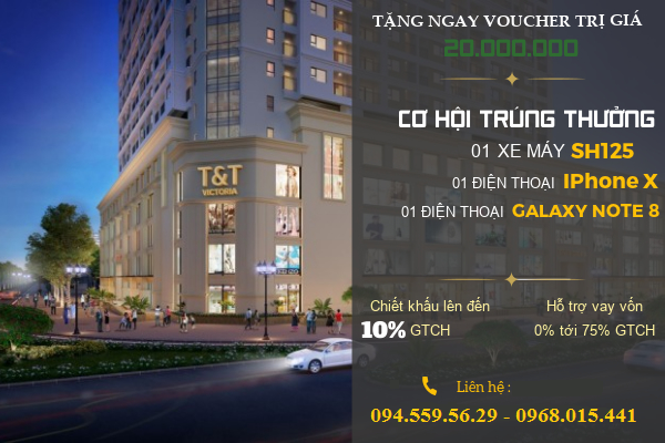 30/04 Qùa Tặng Cực Khủng Khi Mua Chung Cư T&T Victoria Ngã Tư Chợ Vinh 100Tr Gọi Ngay