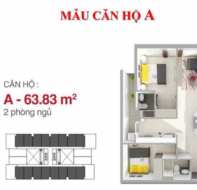 Cần tiền bán gấp căn hộ 2PN 1 tỷ 6 - bao VAT, gần công viên Đầm Sen đã nhận nhà, LH 0938 599 586 Ms Hồng