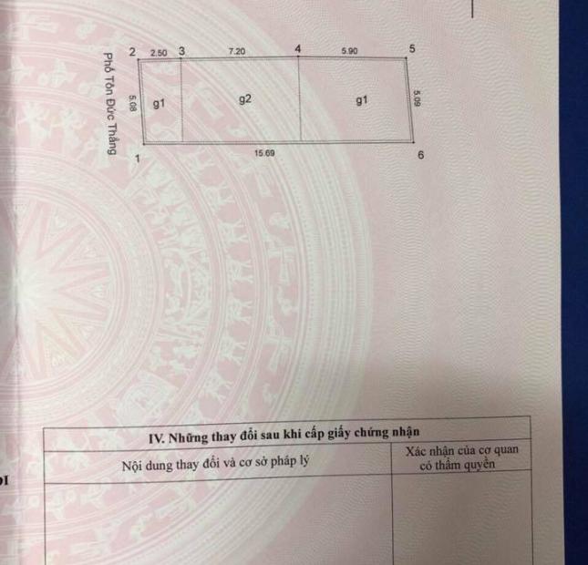 Bán Nhà Vị trí đẹp nhất Phố Tôn Đức Thắng 80m MT5,1m sổ vuông vắn nở hậu Giá có 24 Tỷ