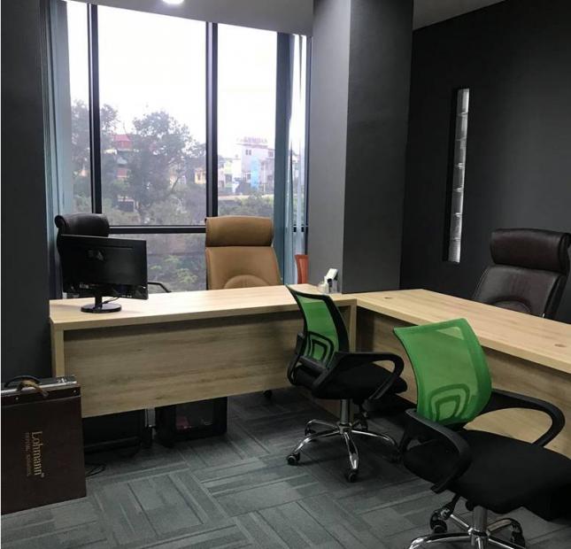 Cho thuê văn phòng Nguyễn Khang đầy đủ nội thất làm việc như hình