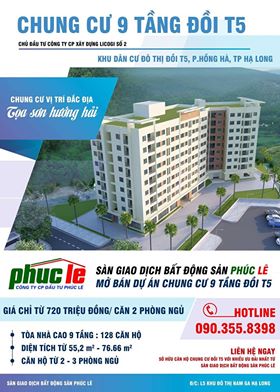 Mở bán chung cư 9 tầng đồi T5 Hạ Long, Quảng Ninh