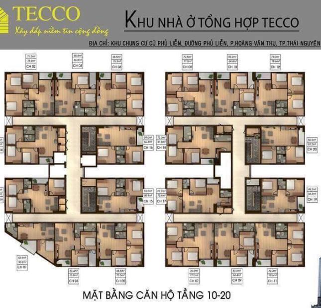 Bán suất ngoại giao chung cư Tecco Phủ Liễn, Thái Nguyên