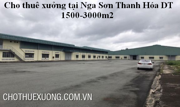 Cho thuê nhà xưởng tiêu chuẩn tại Nga Sơn Thanh Hóa DT 1510m2 
