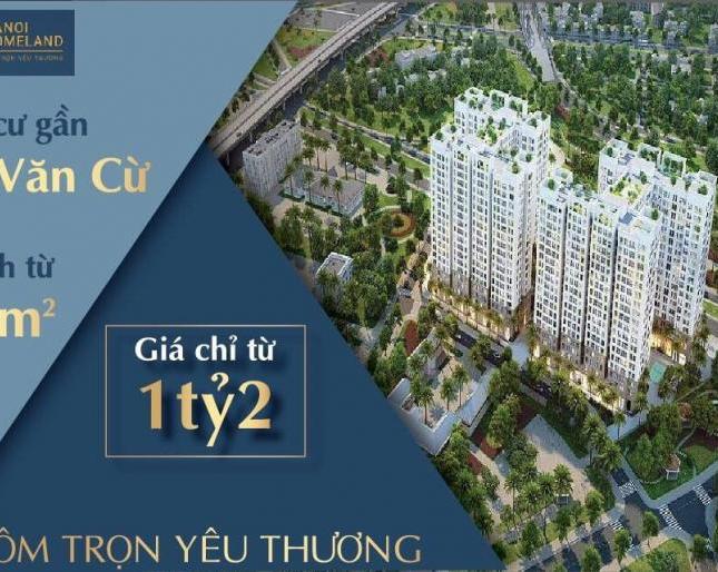 Nhận đặt chỗ căn hộ 58m2, dự án Hà Nội Homeland, giá 19tr/m2, Lh: 09345 989 36